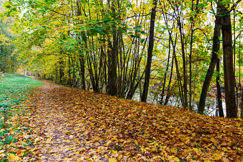 Obraz na płótnie Colorful autumn Landscape in Bohemian Paradise, Czech Republic w salonie
