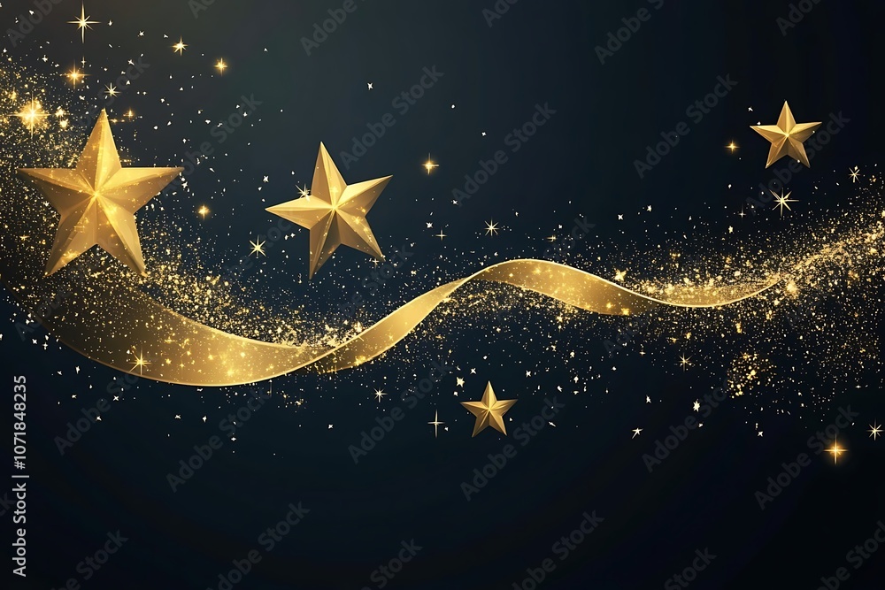 banner with golden sparkling stars on a black background
banner with golden sparkling stars on a black background