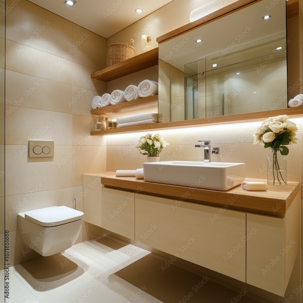 Fototapeta premium Modern Bathroom Interior.