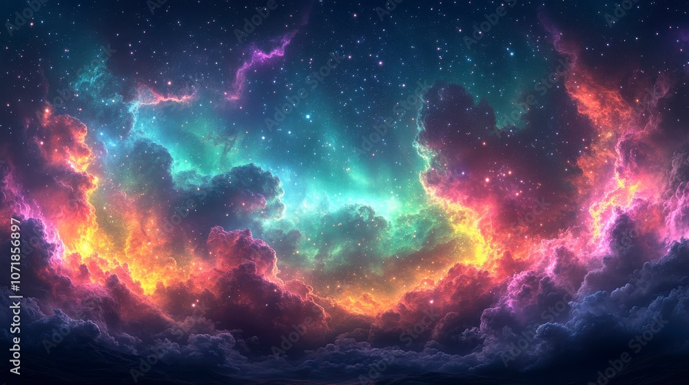 A Colorful Cosmic Cloud A Colorful Cosmic Cloud