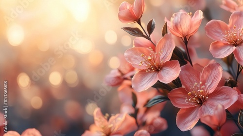 pink flowers in spring