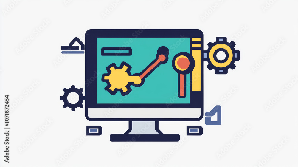 This icon represents a low-code application development. It's a simple, digital way to create apps without needing complex programming. This icon represents a low-code application development. It's a simple, digital way to create apps without needing complex programming.