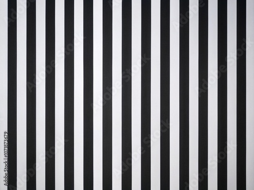 Minimalist Black and White Stripe Pattern with Different Widths