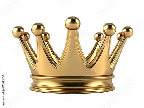 a gold crown with many small balls