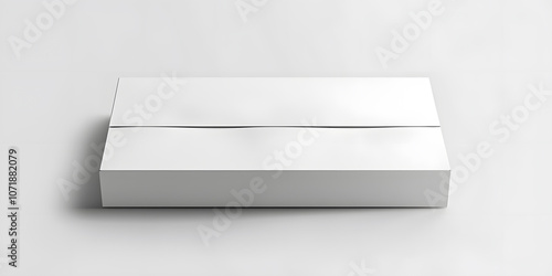 Wallpaper Mural Minimalistic clean blank box mockup with subtle shadow on white background, suitable for branding and product presentation Torontodigital.ca