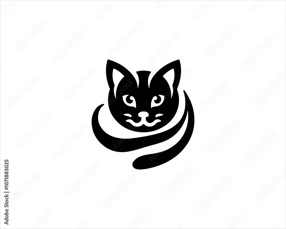 Fototapeta premium illustration of a cat