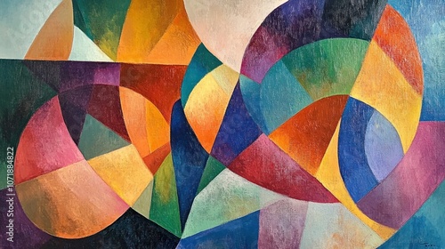 Abstract Colorful Geometric Artwork
