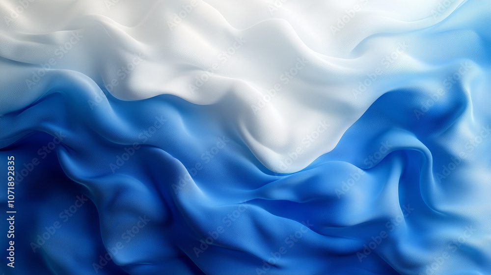 Fototapeta premium Argentina flag theme watercolor wave abstract background