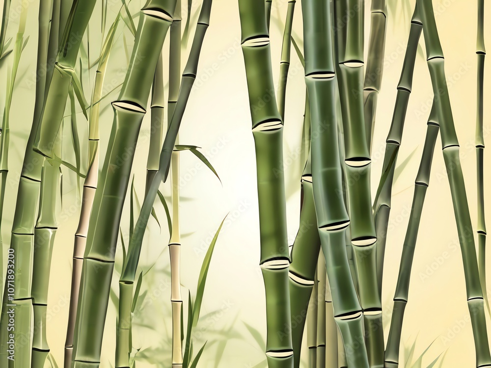 Bamboo Forest Illustration Bamboo Forest Illustration