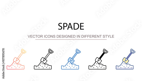 Spade icon design with white background stock illustration