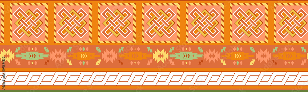 seamless beautiful wallpaper cards border design floral leaf vintage ornament Victorian geometric ethnic print paisley