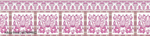 Obraz na płótnie seamless beautiful wallpaper cards border design floral leaf vintage ornament Victorian geometric ethnic print paisley w salonie