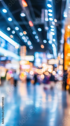 Wallpaper Mural Experience the vibrant energy of an abstract bokeh on a bustling trade floor Torontodigital.ca