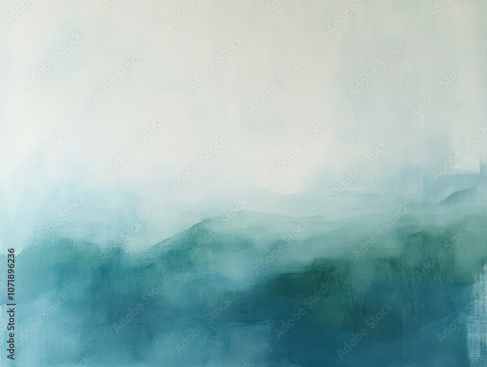 Explore the serenity of abstract gradient art in soft blues and greens Explore the serenity of abstract gradient art in soft blues and greens