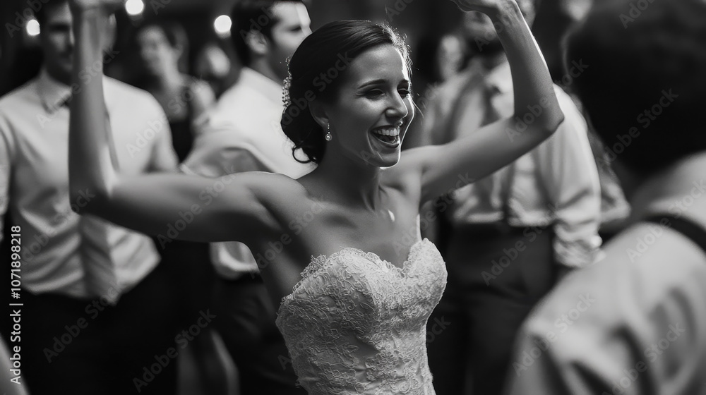 Naklejka premium The man gracefully moves across the dance floor, his style raw and captivating. The image captures the essence of pure joy and celebration.