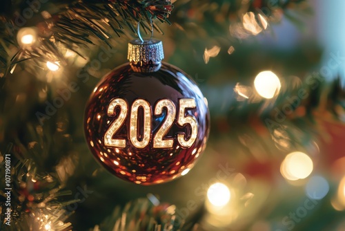 A 2025 Ornament Hanging on ...
