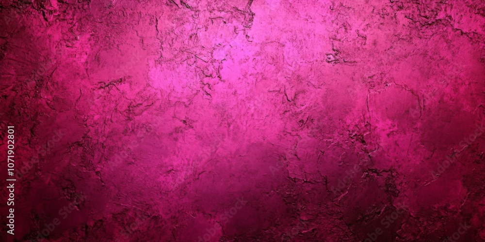 Obraz premium Purple Abstract Background with Bright Pink Stucco Wall Texture on Old Grunge Concrete Floor, Copy Space Included
