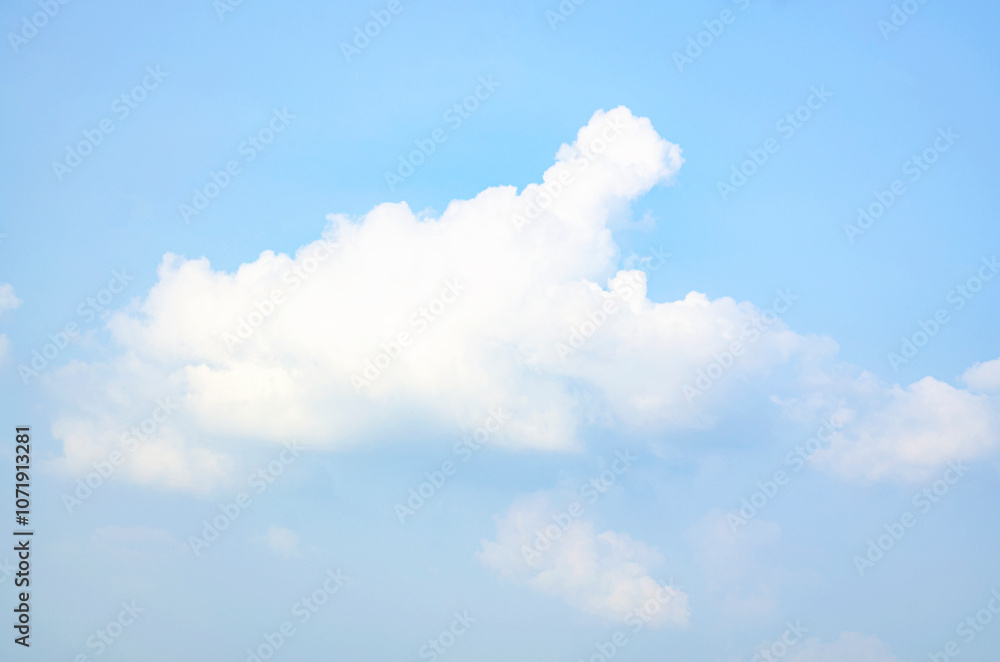 clear blue sky with a few clouds. The sky is very bright