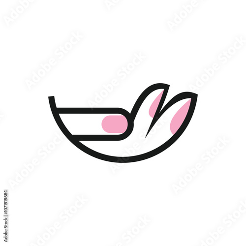 Nail polish logo design with creative idea