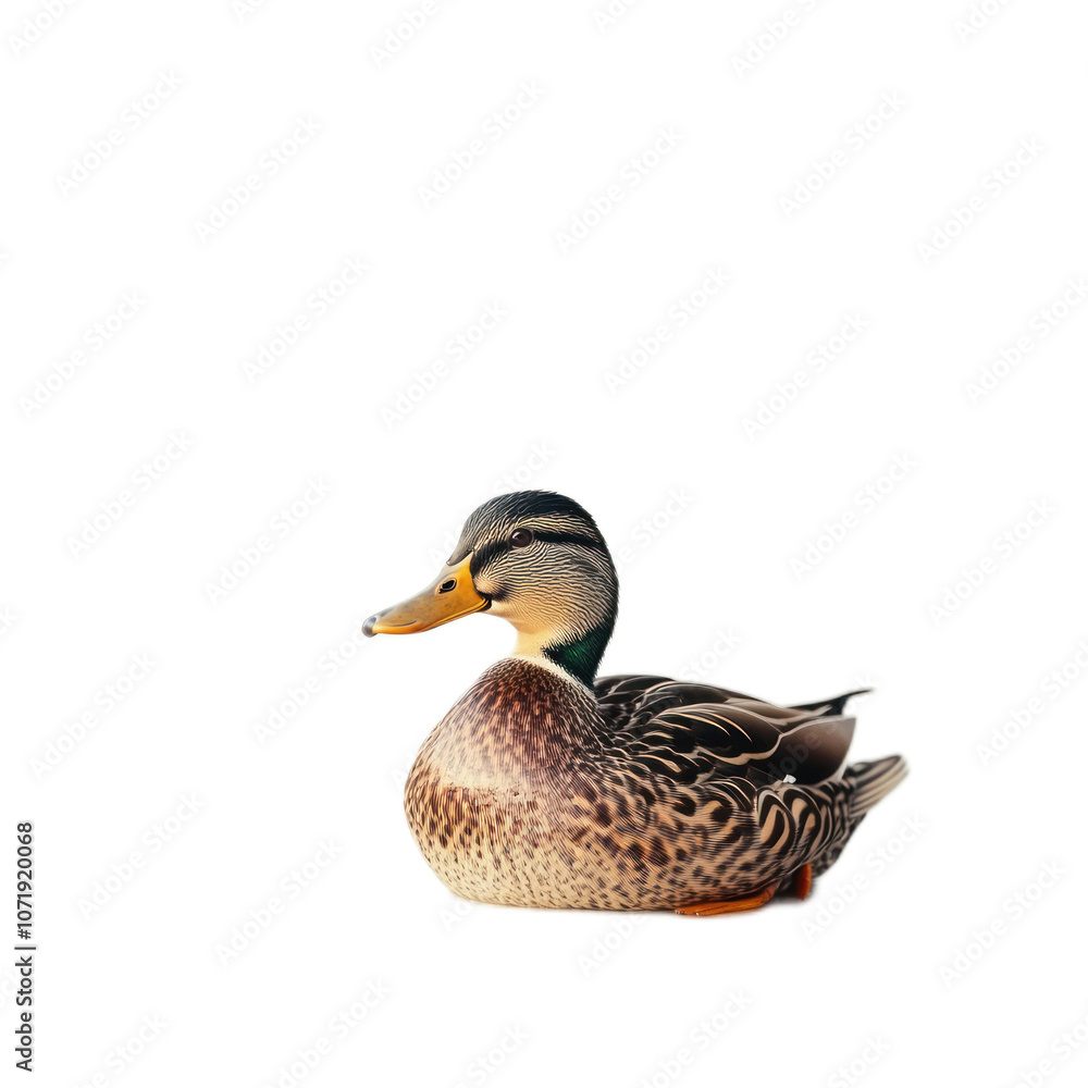 Mallard Duck on Solid Background Mallard Duck on Solid Background