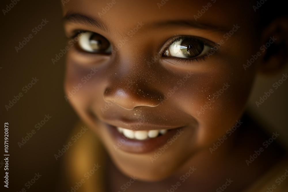 Smiling child with bright eyes Smiling child with bright eyes