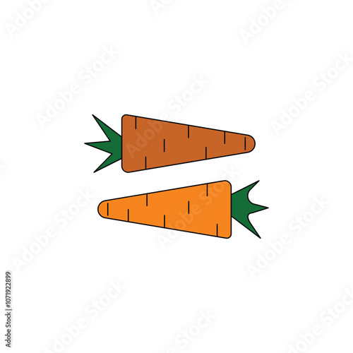 baby carrot vector type icon