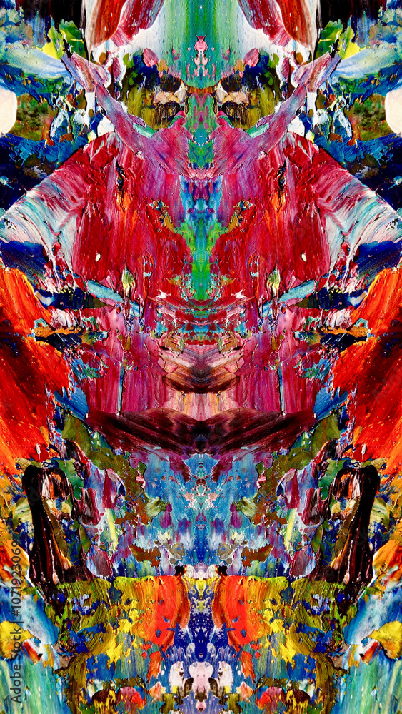 Fototapeta premium Abstract art background . Hand painting artwork on canvas .