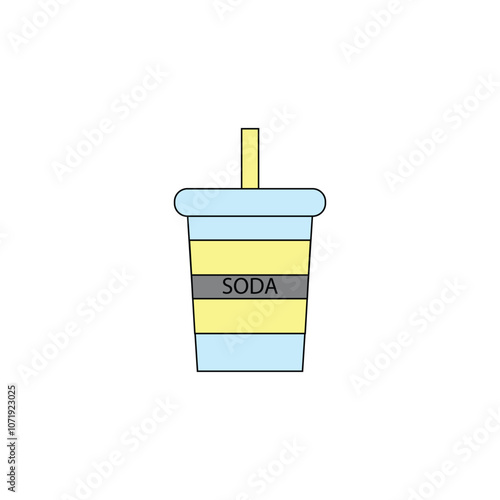 soda drink vector type icon
