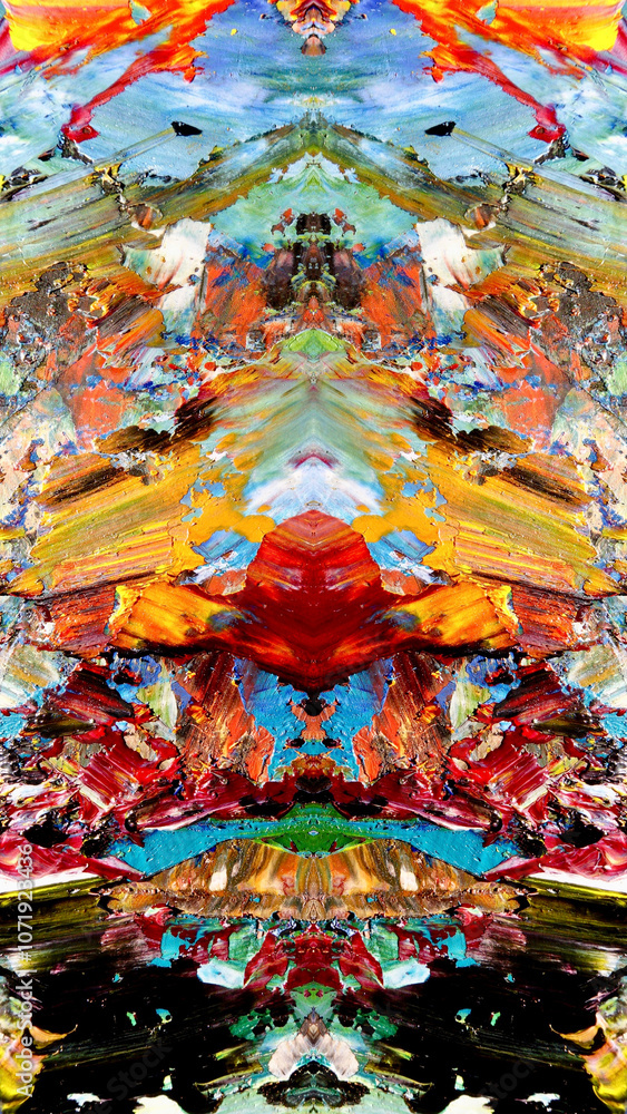 Fototapeta premium Abstract art background . Hand painting artwork on canvas .