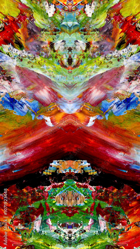 Fototapeta premium Abstract art background . Hand painting artwork on canvas .