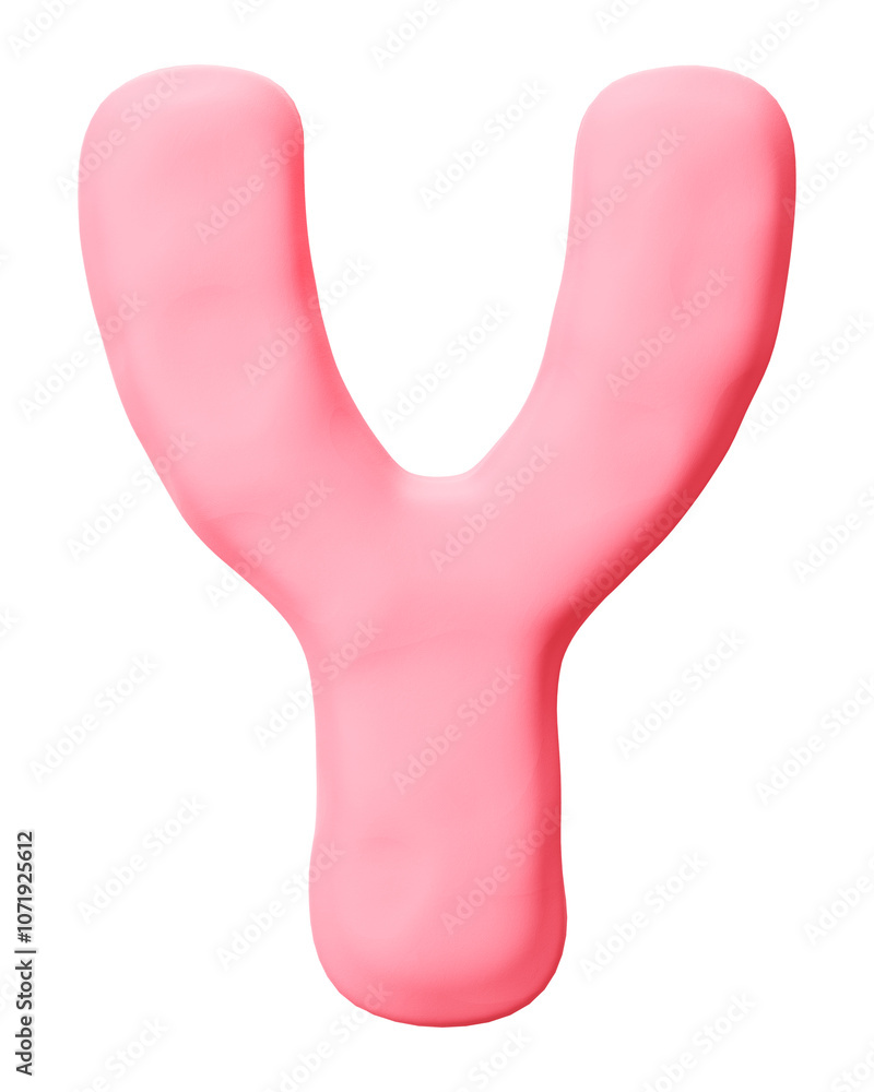 Letter Y png pink clay alphabet, transparent background Letter Y png pink clay alphabet, transparent background