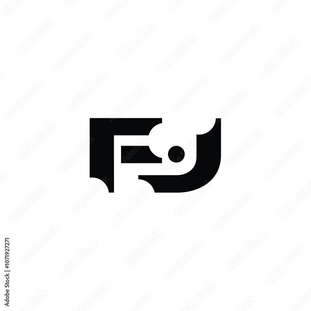 FJ monogram logo design letter text name symbol monochrome logotype alphabet character simple logo FJ monogram logo design letter text name symbol monochrome logotype alphabet character simple logo