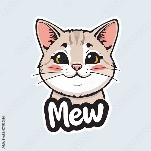 Playful yoga cat cartoon illustration.