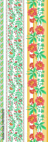Obraz na płótnie seamless beautiful wallpaper cards border design floral leaf vintage ornament Victorian geometric ethnic print paisley w salonie