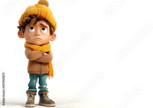 Obraz na płótnie boy in winter clothes