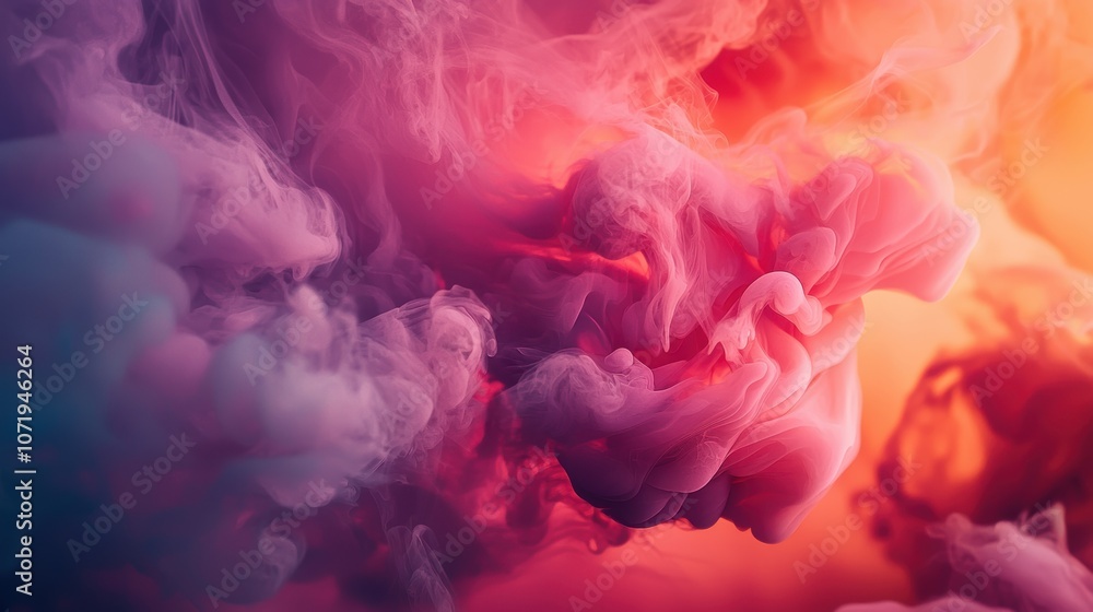 Obraz premium Abstract Colorful Smoke Art in Motion
