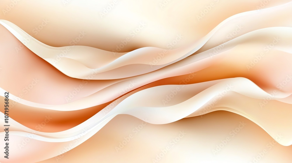 Abstract soft waves in warm colors background. Abstract soft waves in warm colors background.