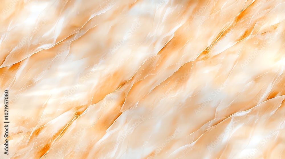 Fototapeta premium Seamless marble texture in warm orange tones