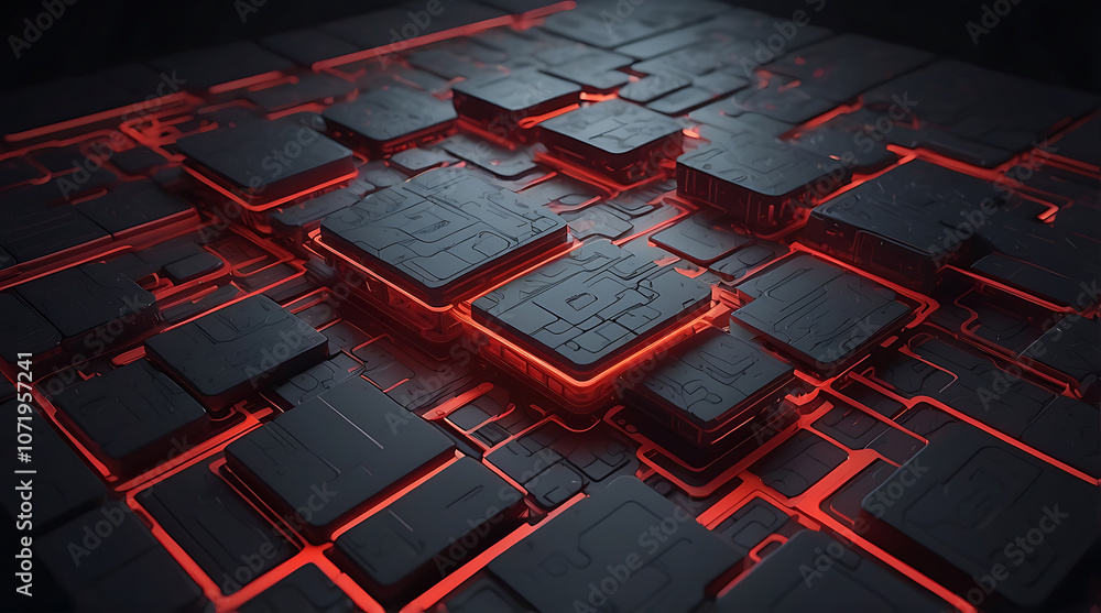 Fototapeta premium HiTechBackgrounds, FuturisticDesigns, DigitalTechVisuals, ModernTechGraphics 
