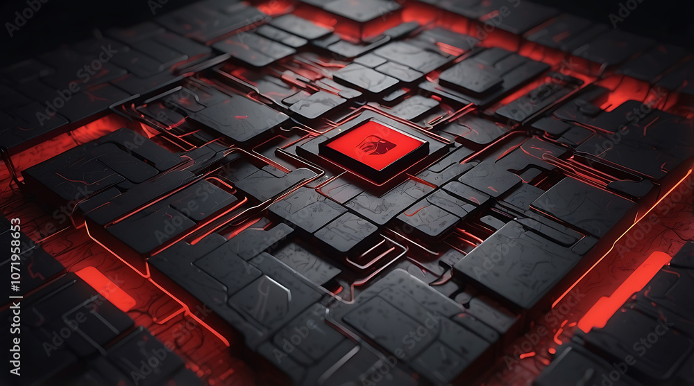 Fototapeta premium HiTechBackgrounds, FuturisticDesigns, DigitalTechVisuals, ModernTechGraphics 