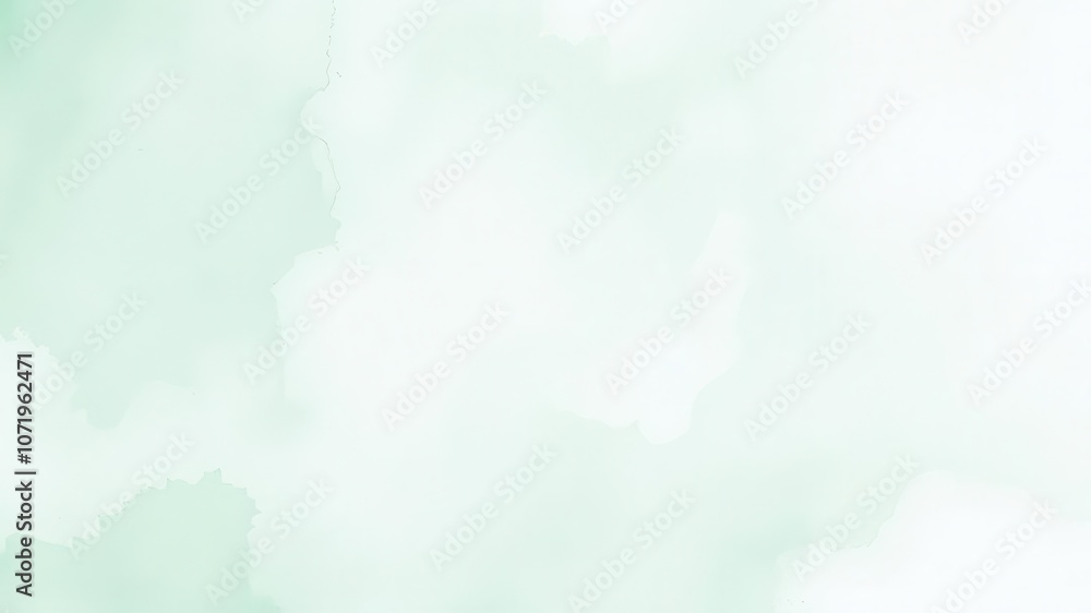 Obraz premium Soft and delicate watercolor background in shades of blue and green, gentle, textured, green