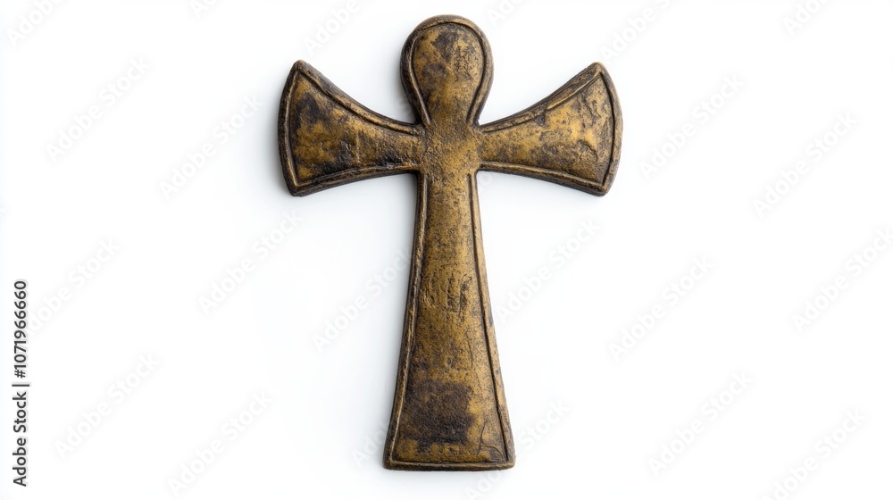This image features a beautifully crafted Ankh symbol representing life and immortality. Ankh has deep historical significance in various cultures. Generative AI This image features a beautifully crafted Ankh symbol representing life and immortality. Ankh has deep historical significance in various cultures. Generative AI