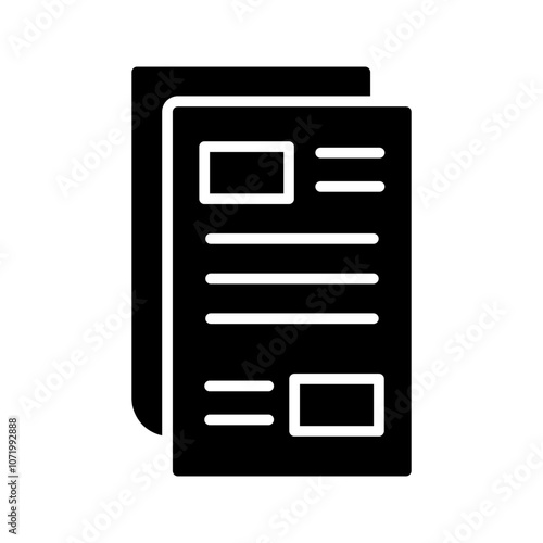 Newspaper Vector Icon