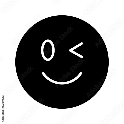 Winking Face Vector Icon