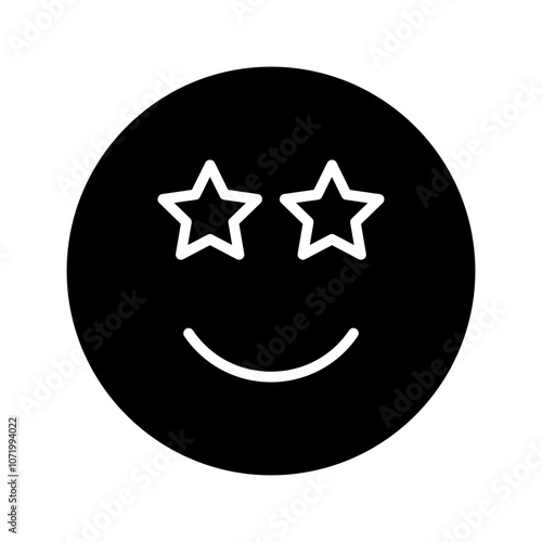 Star-Struck Vector Icon