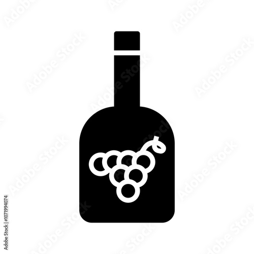 Wine Grapes Vector Icon