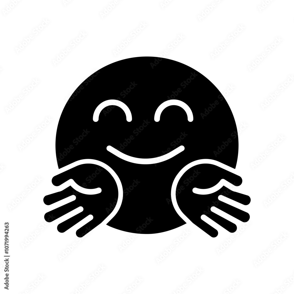 Hugging Face Vector Icon Hugging Face Vector Icon