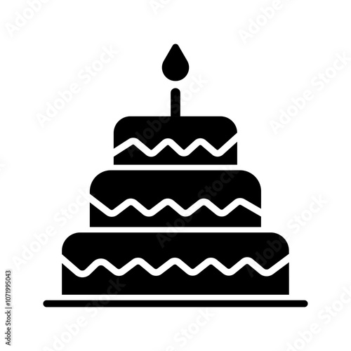 Cake Topper Vector Icon