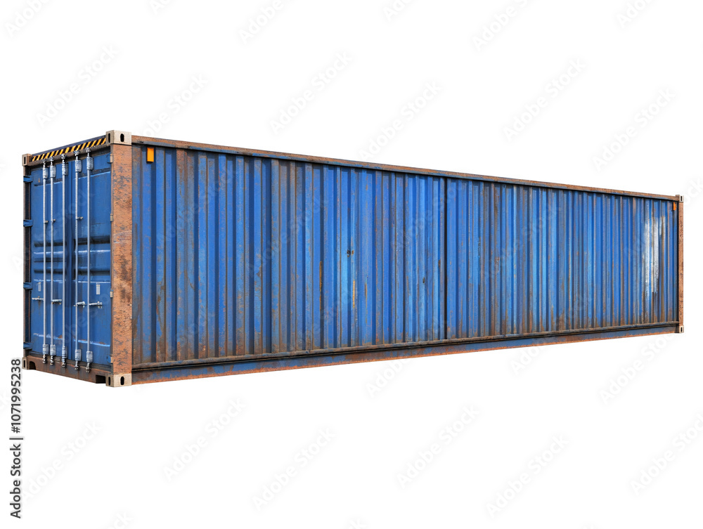 a blue container with a white background a blue container with a white background