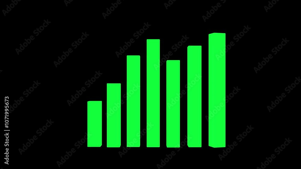 Abstract business graph chart growth, success, increased concept animation. 4K 3D motion video isolated background. Abstract business graph chart growth, success, increased concept animation. 4K 3D motion video isolated background.